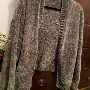 Cost Plus World Market Charcoal/Green Cardigan